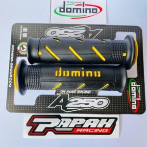 HANDGRIP GRIP DOMINO RACING SUPER SOFT BLACK YELLOW