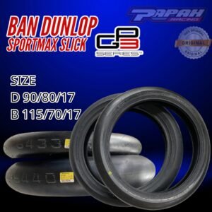 BAN DUNLOP SLICK MOTO3 SET DEPAN BELAKANG 70/80115/70-17