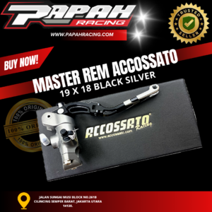 MASTER REM ACCOSSATO 19X18 BALCK SILVER